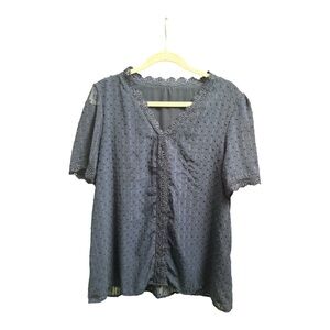 Elegant Women’s Navy Blouse